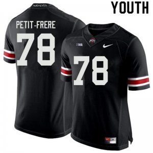 Youth Ohio State Buckeyes #78 Nicholas Petit-Frere Black Nike NCAA College Football Jersey December DDH8544KC